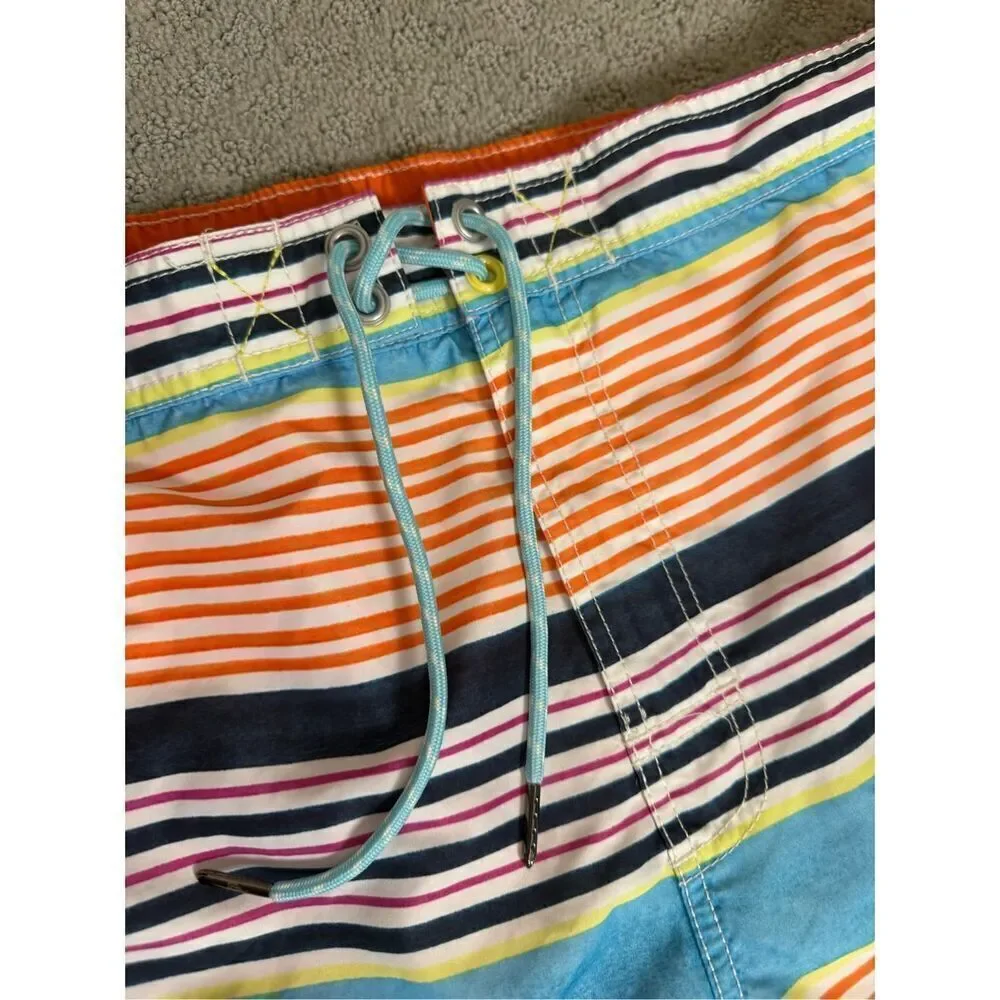 Tommy Bahama XXL Multicolor Striped Swim Trunks